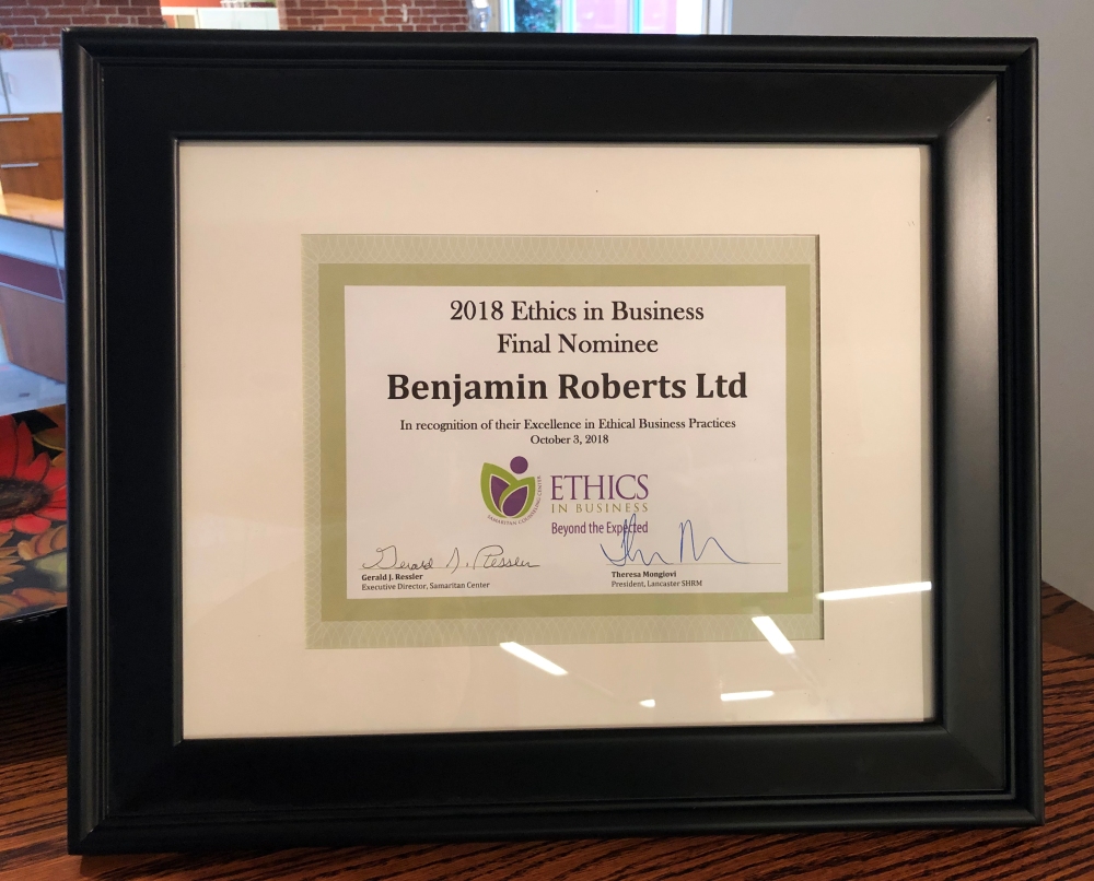 ethics in business award